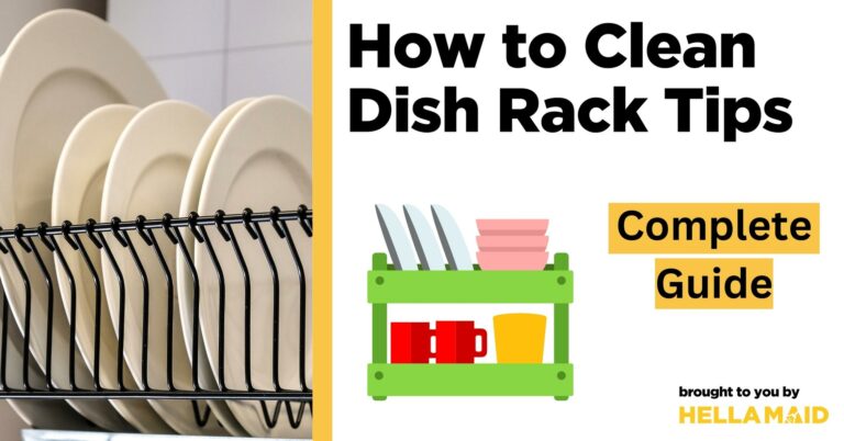 how to clean dish rack