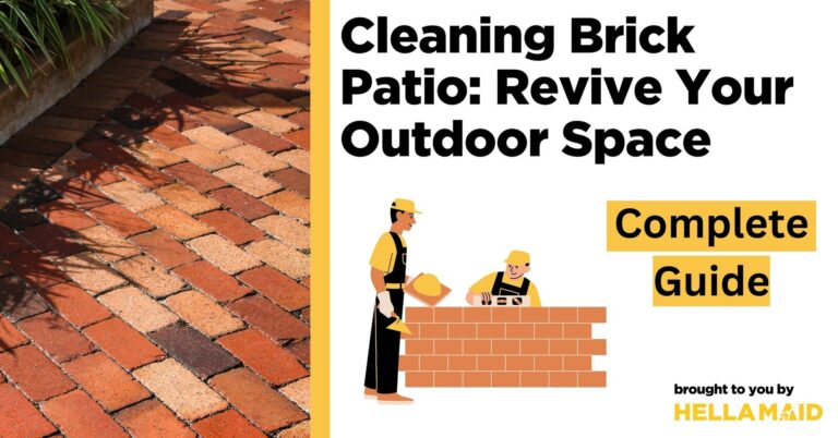 cleaning brick patio