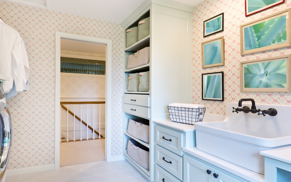 storage bins, small laundry room ideas with top loading washer