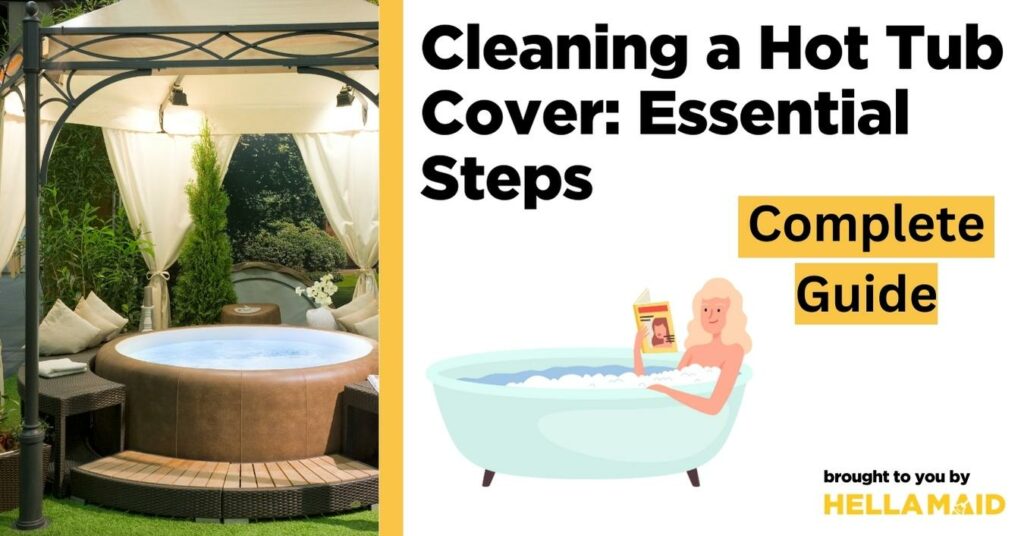 cleaning a hot tub cover