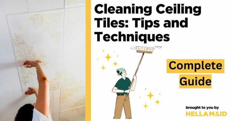cleaning ceiling tiles