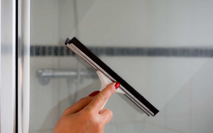 squeegee for shower door cleaning hacks