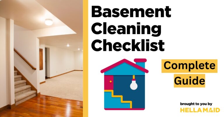 basement cleaning checklist
