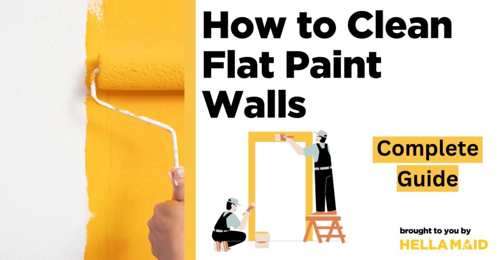 how to clean flat paint walls