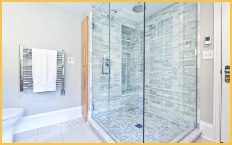 clean glass shower door