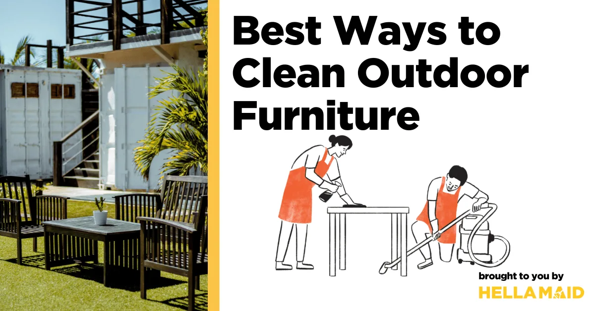 clean outdoor furniture