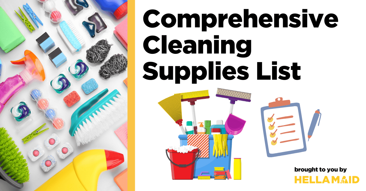 cleaning supplies list