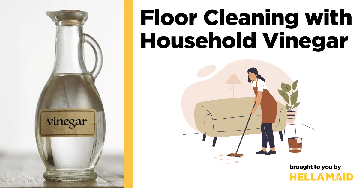 floor cleaning with household vinegar