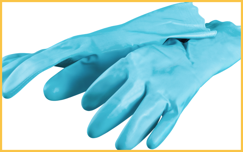 rubber gloves