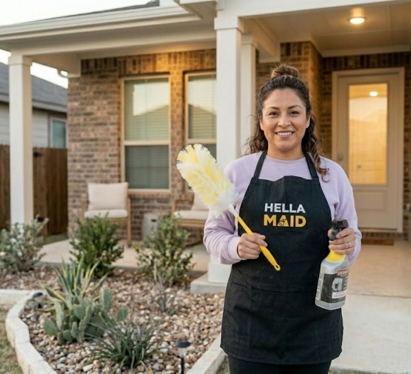 Hellamaid professional cleaning team Texas